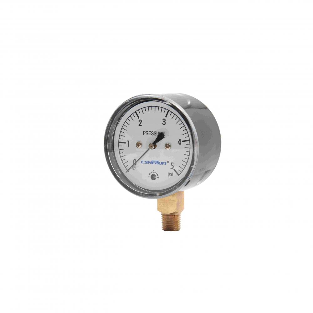 63mm Manometer Cheap Pressure Gauge Bottom Connection