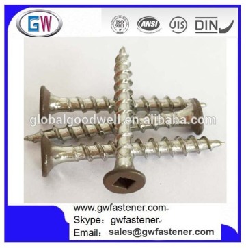 Square drive wood screw