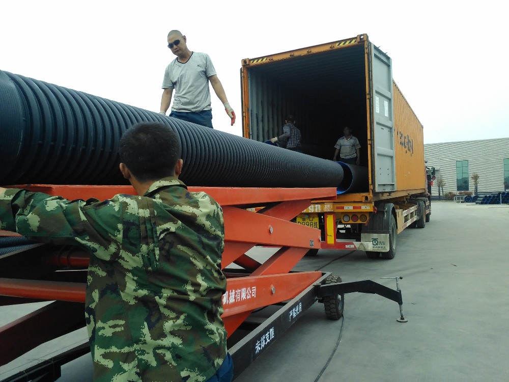 large diameter plastic corrugated culvert HDPE drainage pipe