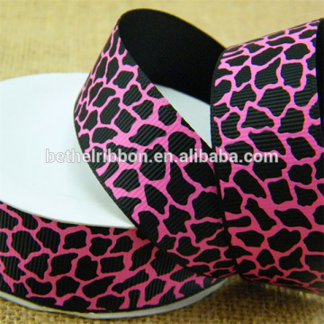 Animal printed grosgrian ribbon