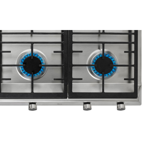 Stainless Steel Plates 3 Burner Teak Grill