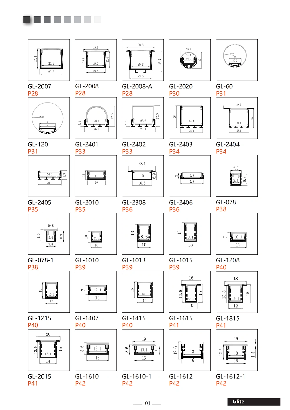 Alu LED Profile Light LED Aluminum Profile for LED Bar Lighting