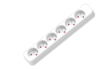 French 6-way power strip