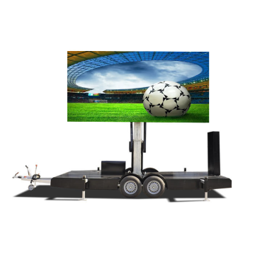 Hydraulic Outdoor LED Billboard Trailer: Double-Sided Folding Advertising Display