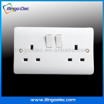 double 13a switched wall socket