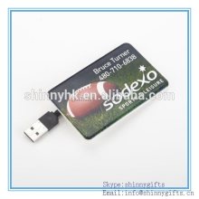 Shinny Gifts custom credit card shape usb flash drive usb card any logo is available SI-FDC00010