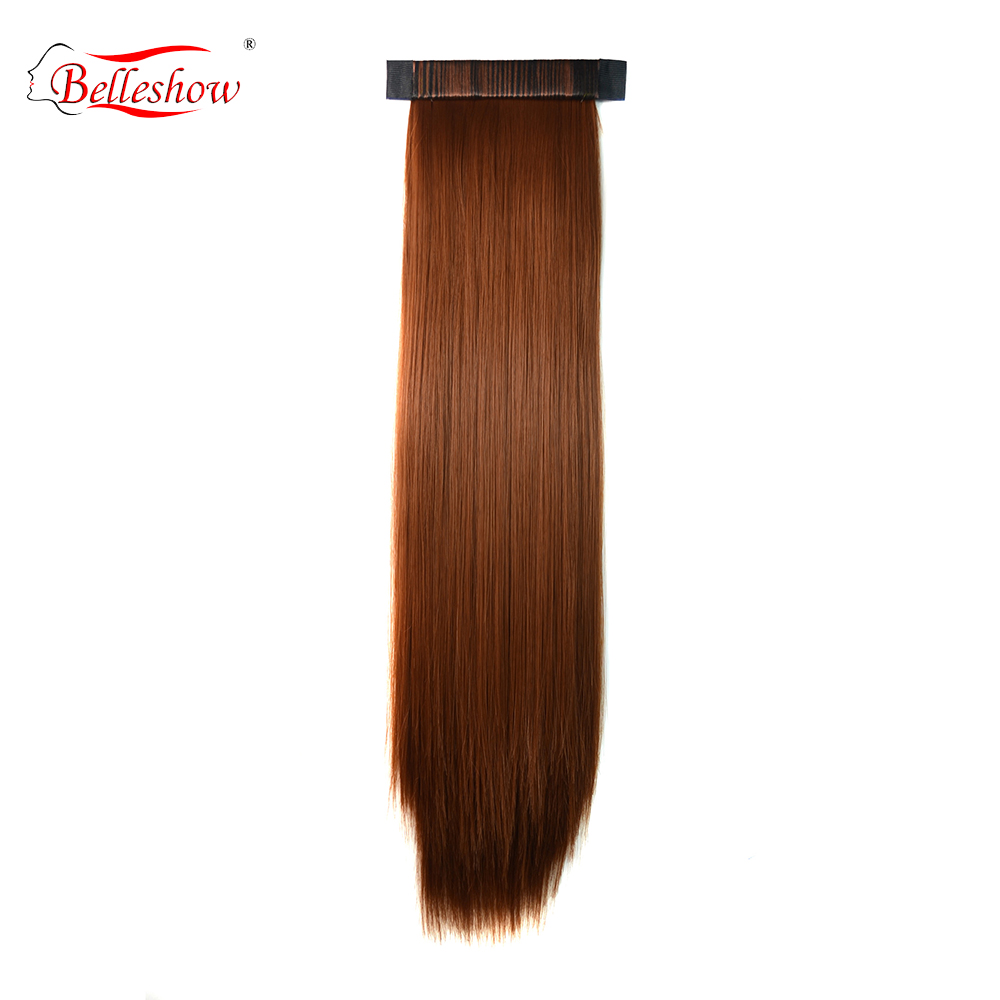 Hot sell clip on ponytail straight synthetic hair extension easy ponytail hairstyles best clip in hair extensions