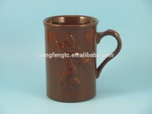 YF18017 ceramic mug in relief