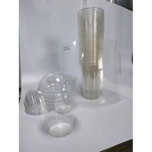 Vaso de plástico transparente PLA