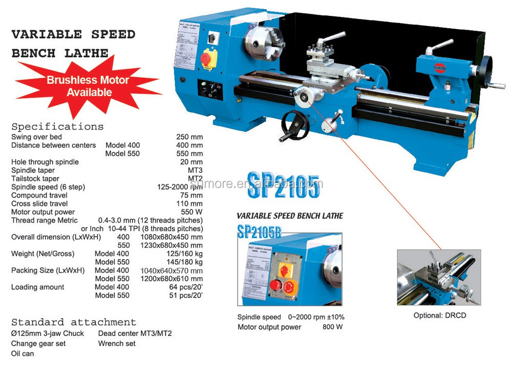 Hot Sale!!!SUMORE SP2105 foredom tm-2 bench lathe machine