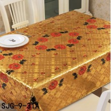 embossed plastic table cloth with printing