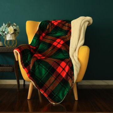 Wholesale Customizable Checkered Korean Mink, Sherpa Flannel, and Coral Fleece Blankets for Winter