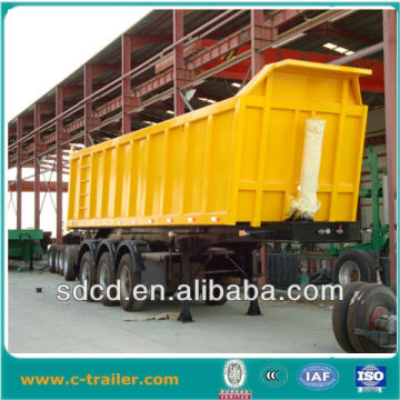 Shandong OEM supply high quality 45CBM CIMC dumper truck trailer 3 axle for Afghanistan