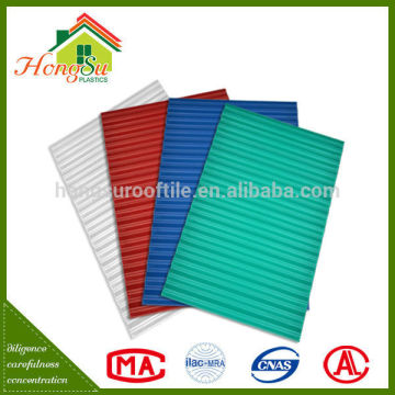 Chinese roof design Anti-Uv corrugate pvc roof tile