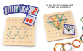 Kartu pola mainan pendidikan awal pembelajaran grafis