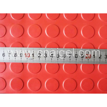 Round DOT Rubber Mat