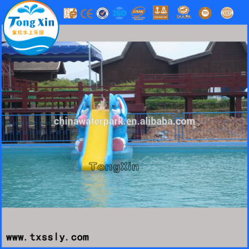 Small elephant water slide water games for swimming pool