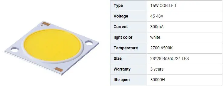 High Power LED Chip COB LED 15W