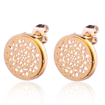 Wholesale Hollow Round Gold old fashioned Earring