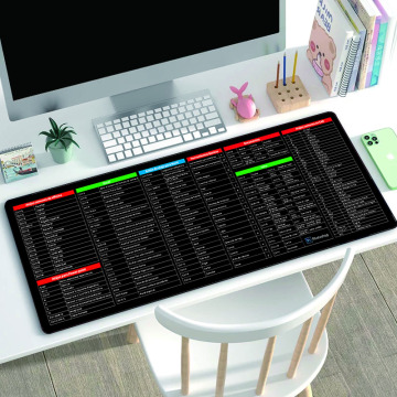Customizable Nonslip Mousepad and Desk Mat: Enhancing Your Office Setup with High Definition Printing and Shortcut Key Features