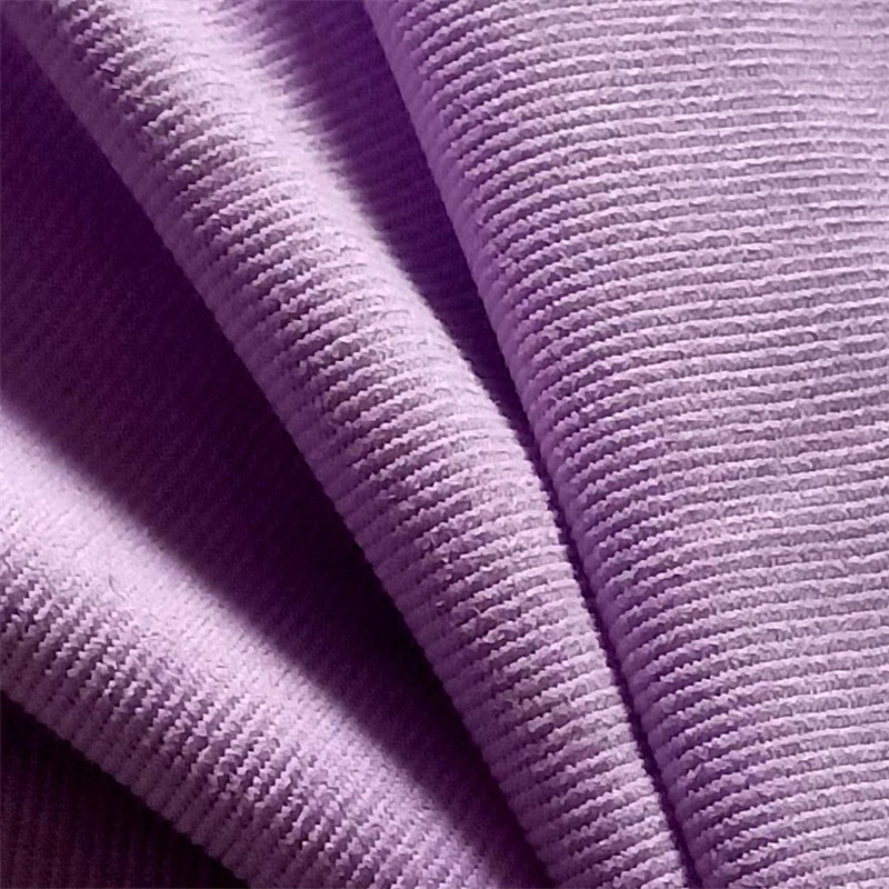 Tela P/D de tejido diagonal de gamuza de gamuza púrpura