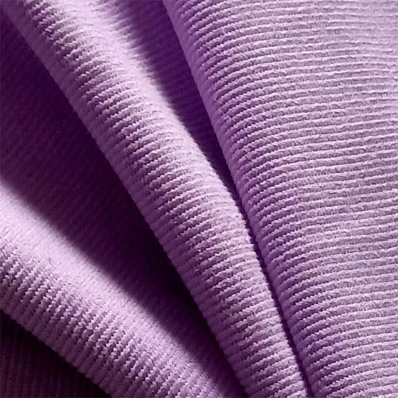 Purple Suede Scube Diagonal Twill Knitting P/D Fabric