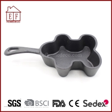 Pre-seasoned cast iron shape pan