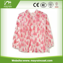 Transparent with dots PVC Raincoat