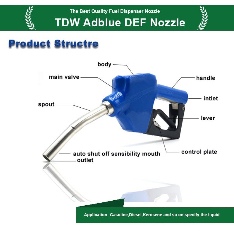 DEF Automatic transfer tool for urea 3/4" pistol nozzle