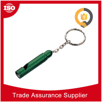 Alibaba Gold Supplier metal keychain aluminum whistle promotional giveaways whistle