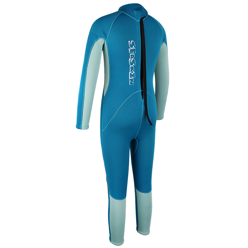 Seaskin Girls 5/4/3mm Neopren Geri Zipper Dalış Wetsuits