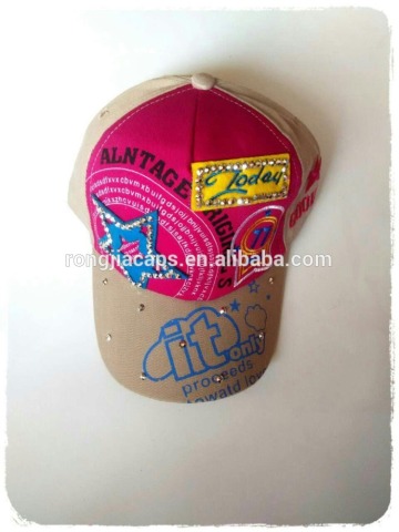 0918041 custom cotton twill cap hat ladies cap fashion cap