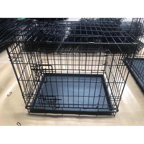 Kundenspezifische Black Wire Folding Pet Cage Hundehütte