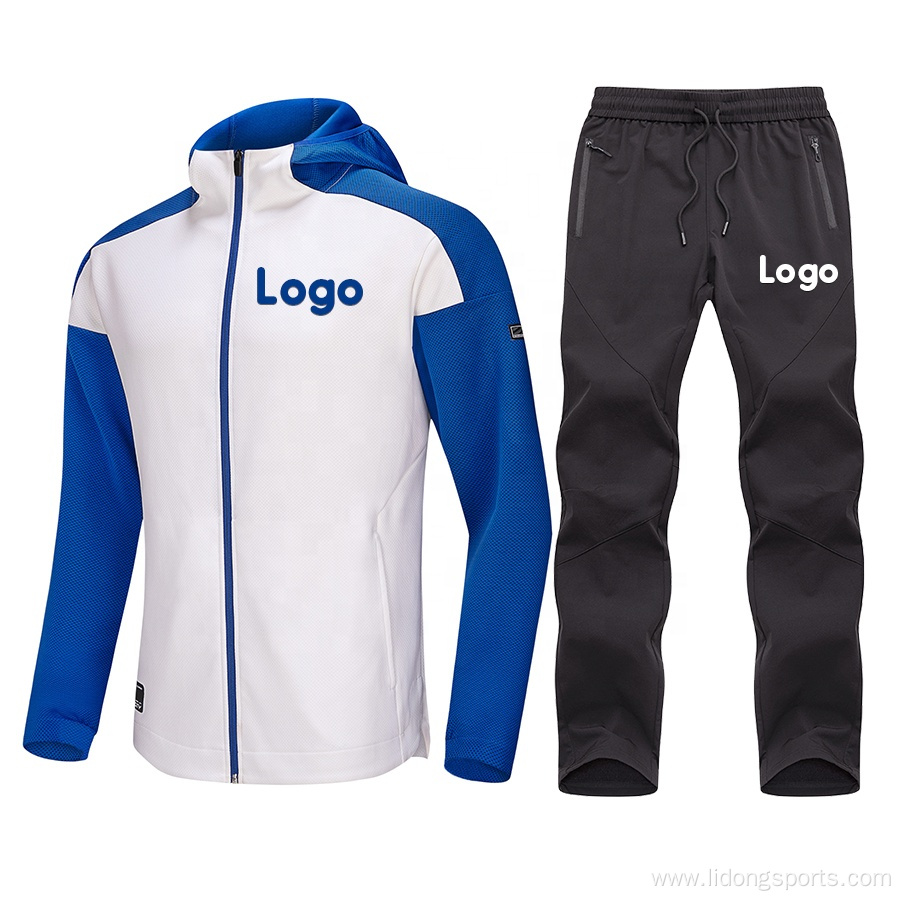 Custom Unisex Logo Tracksuit Mens Hoodies With Jogers