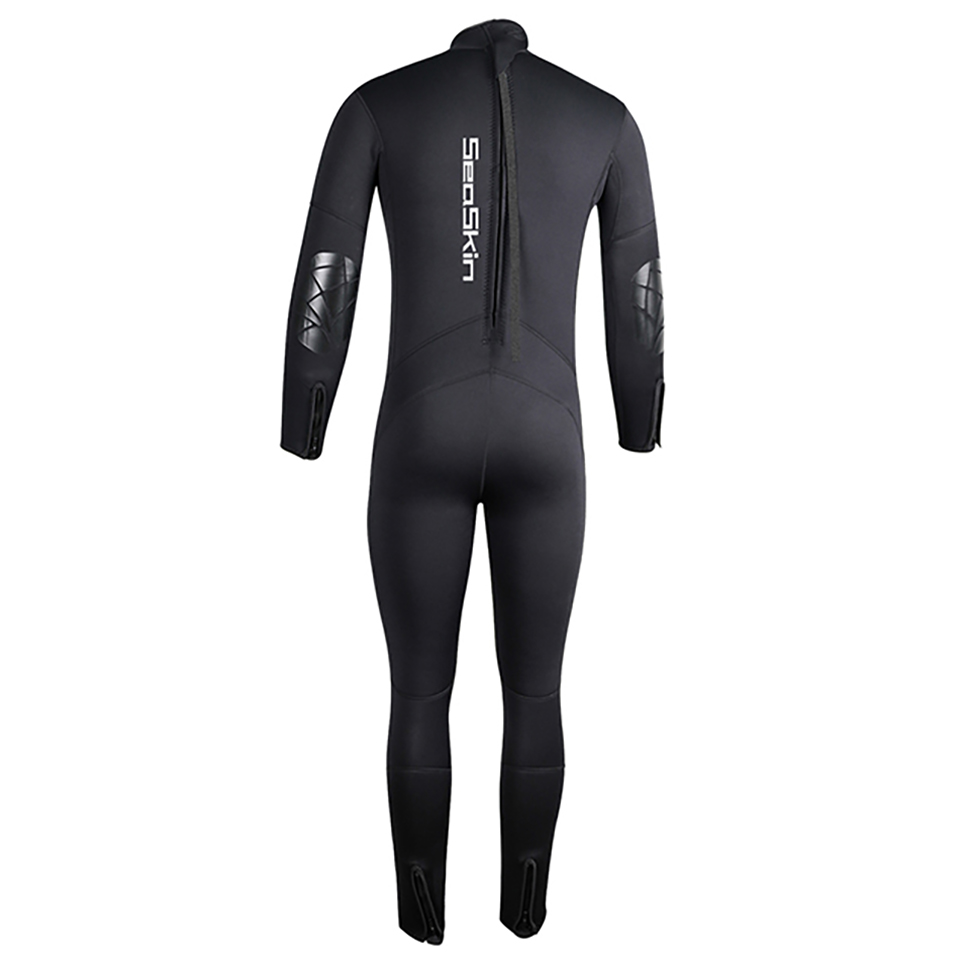 Seaskin Erkekler Tam Takım YKK Geri Zip Wetsuit