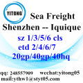 Shenzhen sea freight shipping agent to Iquique