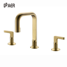 3 Hole 360 Degrees Sink Waterfall Basin Faucet