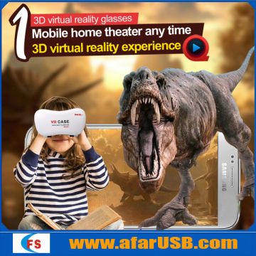 3D VR box phone virtual reality glasses 3D VR headset glasses wholesale price VR 3D glasses vr box