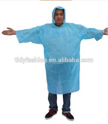 One Time Use Disposable PE Raincoat