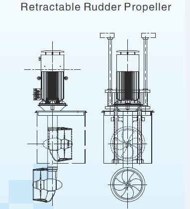 marine 360 degree  rudder propeller thruster