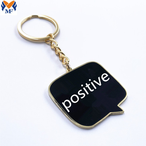 Metal Hard Enamel Keychain With Customized Logo