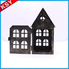 Fashionable Professional Manufacturer Glass Stand Metal Cage Candle Holder