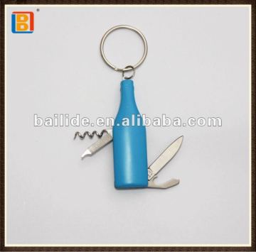 Blue Bottle Shape Keychain Knife Multi Antique Pocket Knife