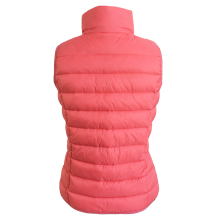 Ladies fake down vest