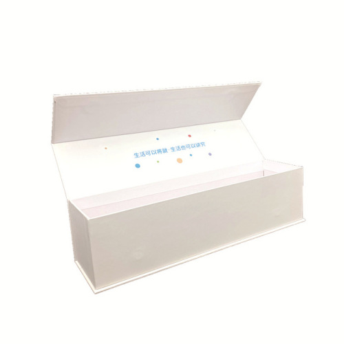 Confezione regalo in cartone con pettine lungo e dritto personalizzato per la cura dei capelli, scatola lunga e stretta