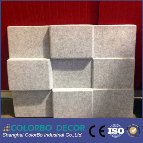 good quality polyester fiber acoustic board 3d decorative panel