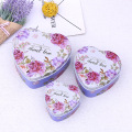 Heart Shaped Wedding Gift Box Metal Tin Cans