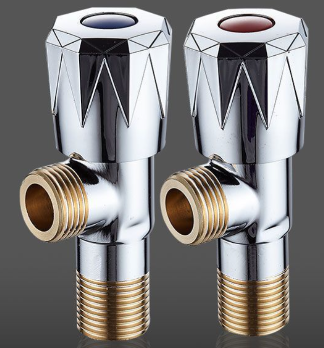 Оптовая продажа фабрики 1/2 &quot;медный соединитель для унитаза, цинковая ручка, латунный угловой клапан для ванной комнаты