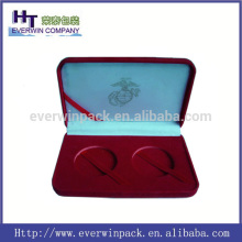 elegant flocking or velvet case for coin