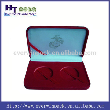 elegant flocking or velvet case for coin